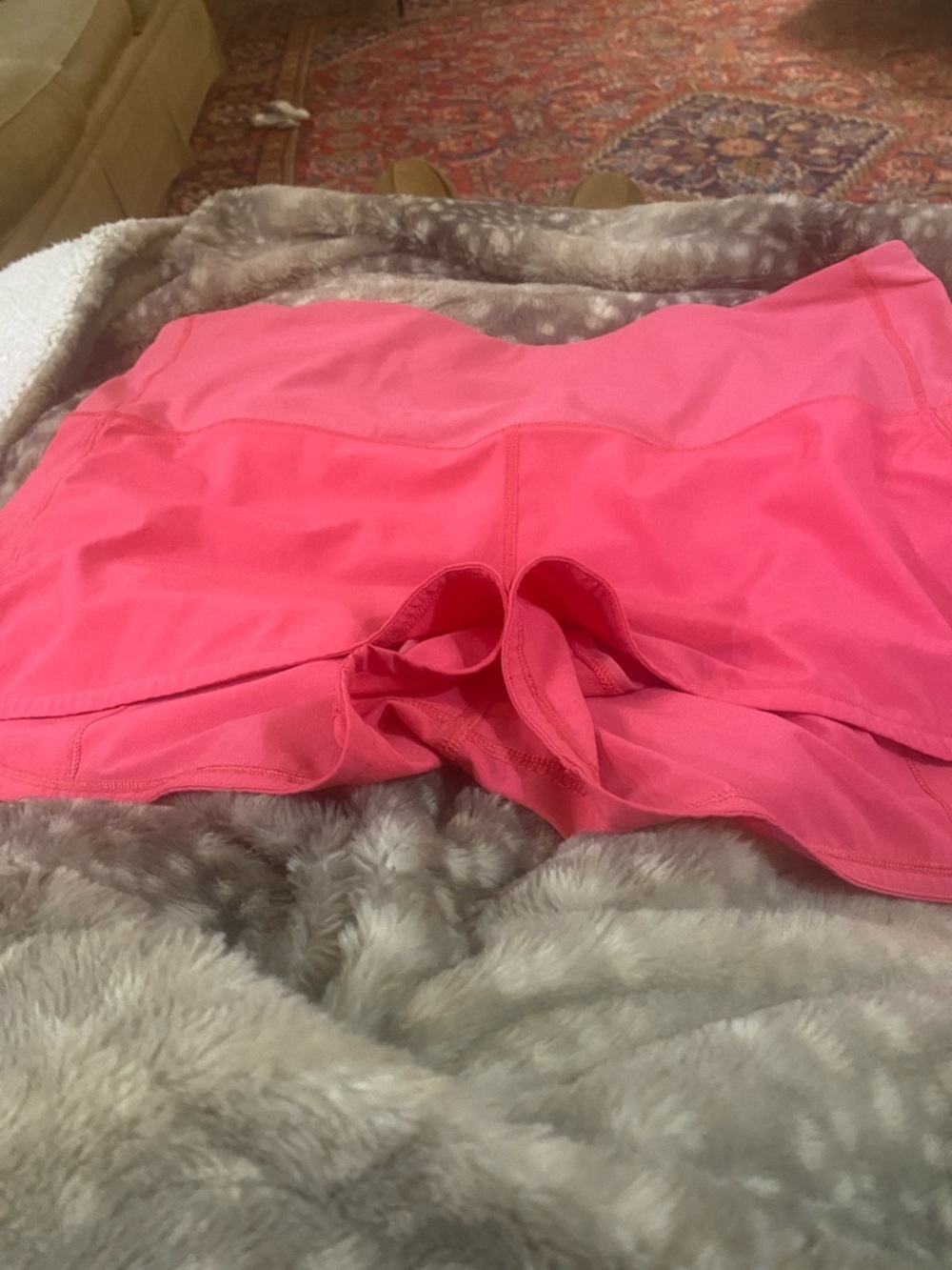 lululemon athletica Bright Pink Athletic Shorts with Liner